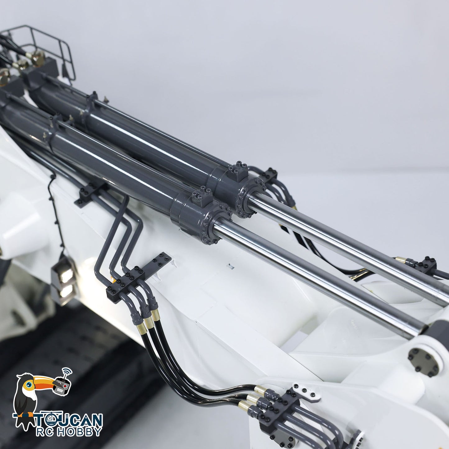1/20 Metal Painted Assembled RC Hydraulic Equipment Remote Controlled Excavator for 996 Taranis XE Radio Digger Frsky-Taranis-XE