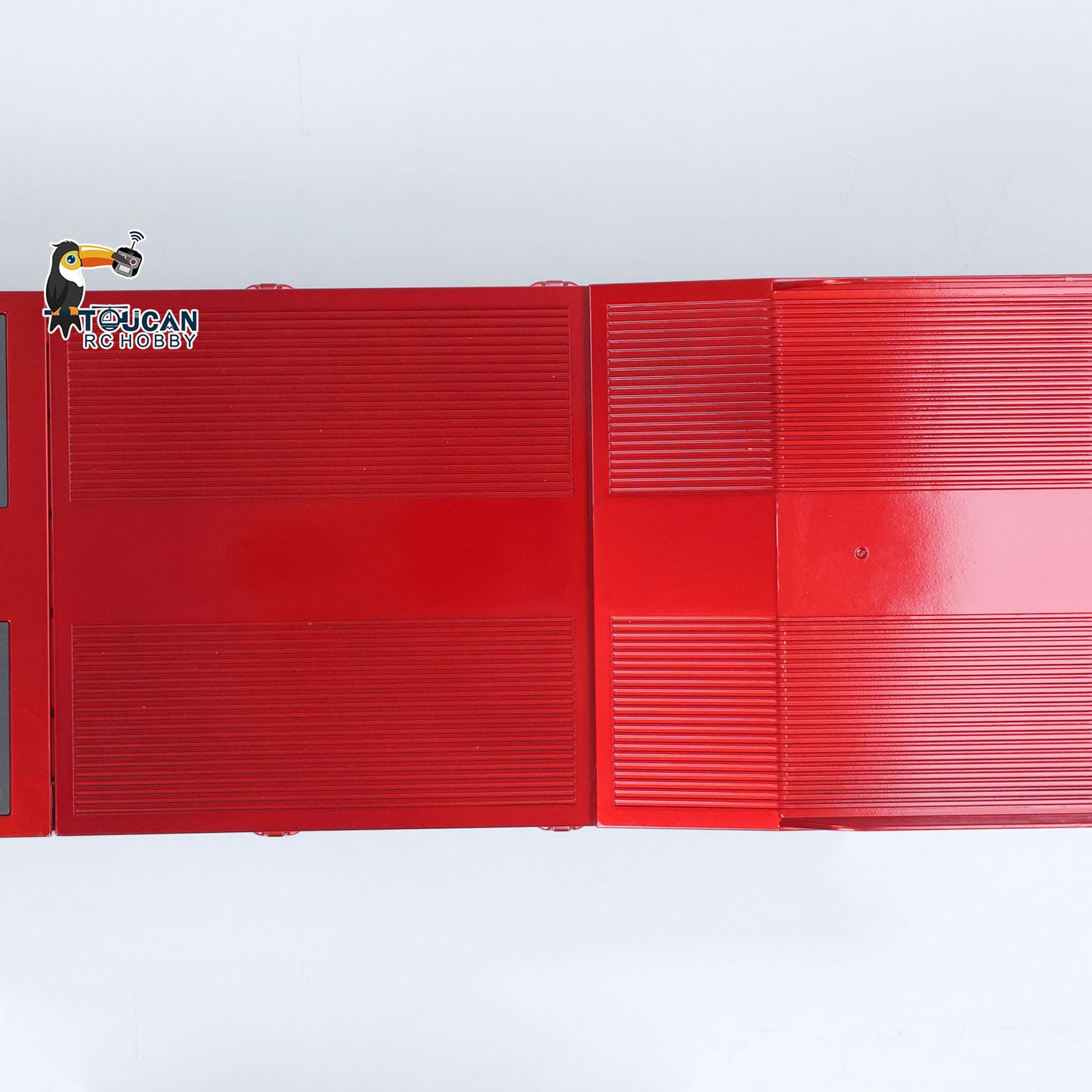 3 Axles Plastic Semi Trailer Flatbed 1502 for 1/18 RC Tractor Truck HUINA 1501 Lorry Car Model Upgrade Parts Electric Tail-Board & Lifting Legs Battery