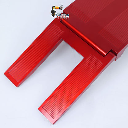 3 Axles Plastic Semi Trailer Flatbed 1502 for 1/18 RC Tractor Truck HUINA 1501 Lorry Car Model Upgrade Parts Electric Tail-Board & Lifting Legs Battery