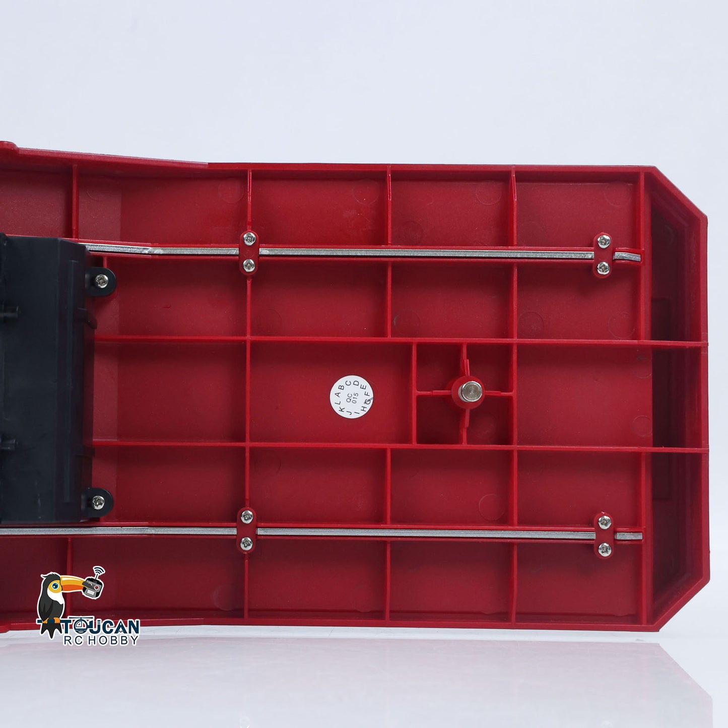 US Stock 3 Axle Plastic Semi Trailer Flatbed 1502 for 1/18 Remote Control Tractor Truck HUINA 1501 RC Lorry Car Model Upgrade Parts