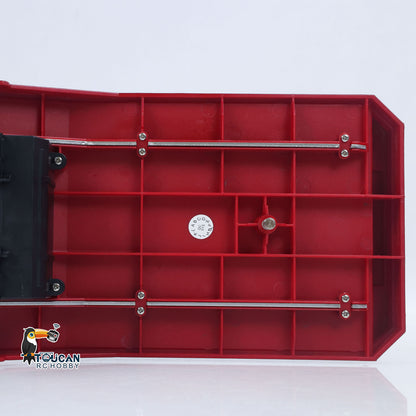 US Stock 3 Axle Plastic Semi Trailer Flatbed 1502 for 1/18 Remote Control Tractor Truck HUINA 1501 RC Lorry Car Model Upgrade Parts