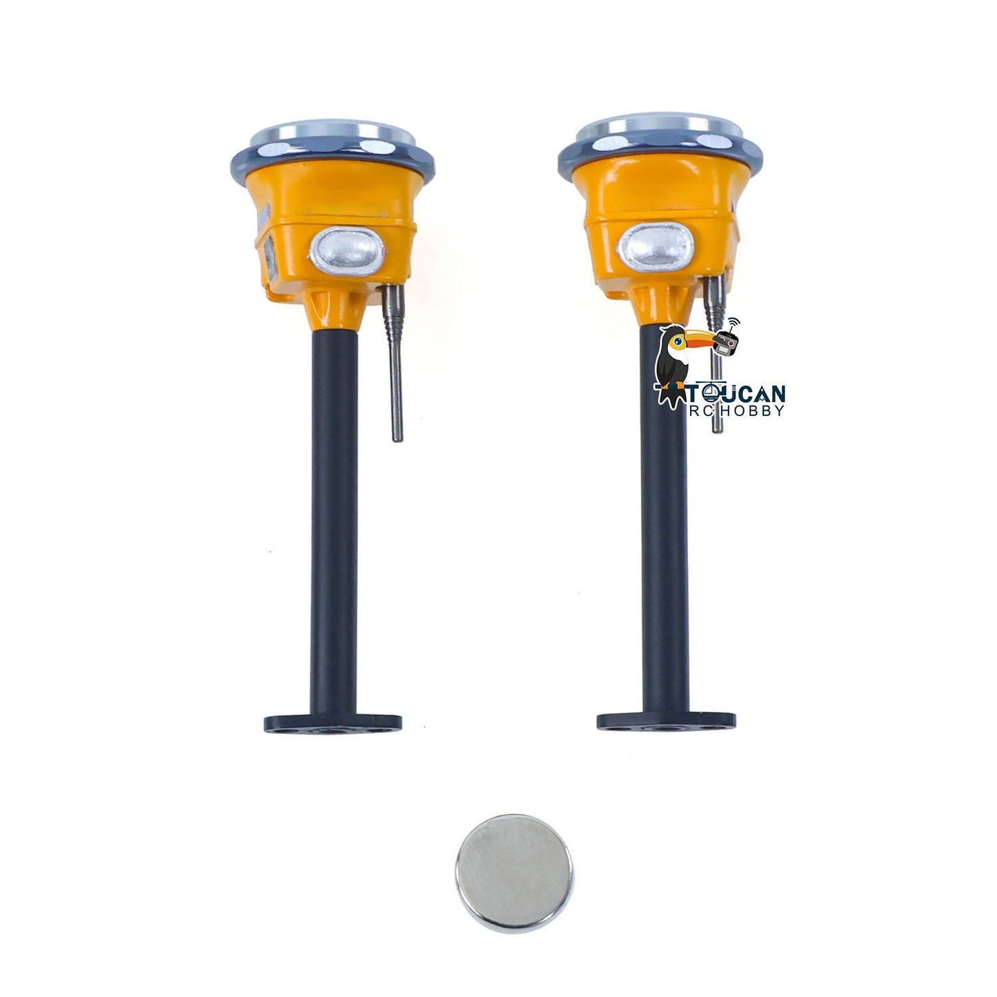 Super Frog 1Pair GPS Decorating Parts for 1/14 1/20 Remote Control Hydraulic Excavator E400 RC Digger Model Upgraded Accessories
