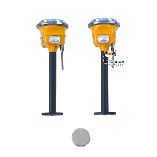 Super Frog 1Pair GPS Decorating Parts for 1/14 1/20 Remote Control Hydraulic Excavator E400 RC Digger Model Upgraded Accessories
