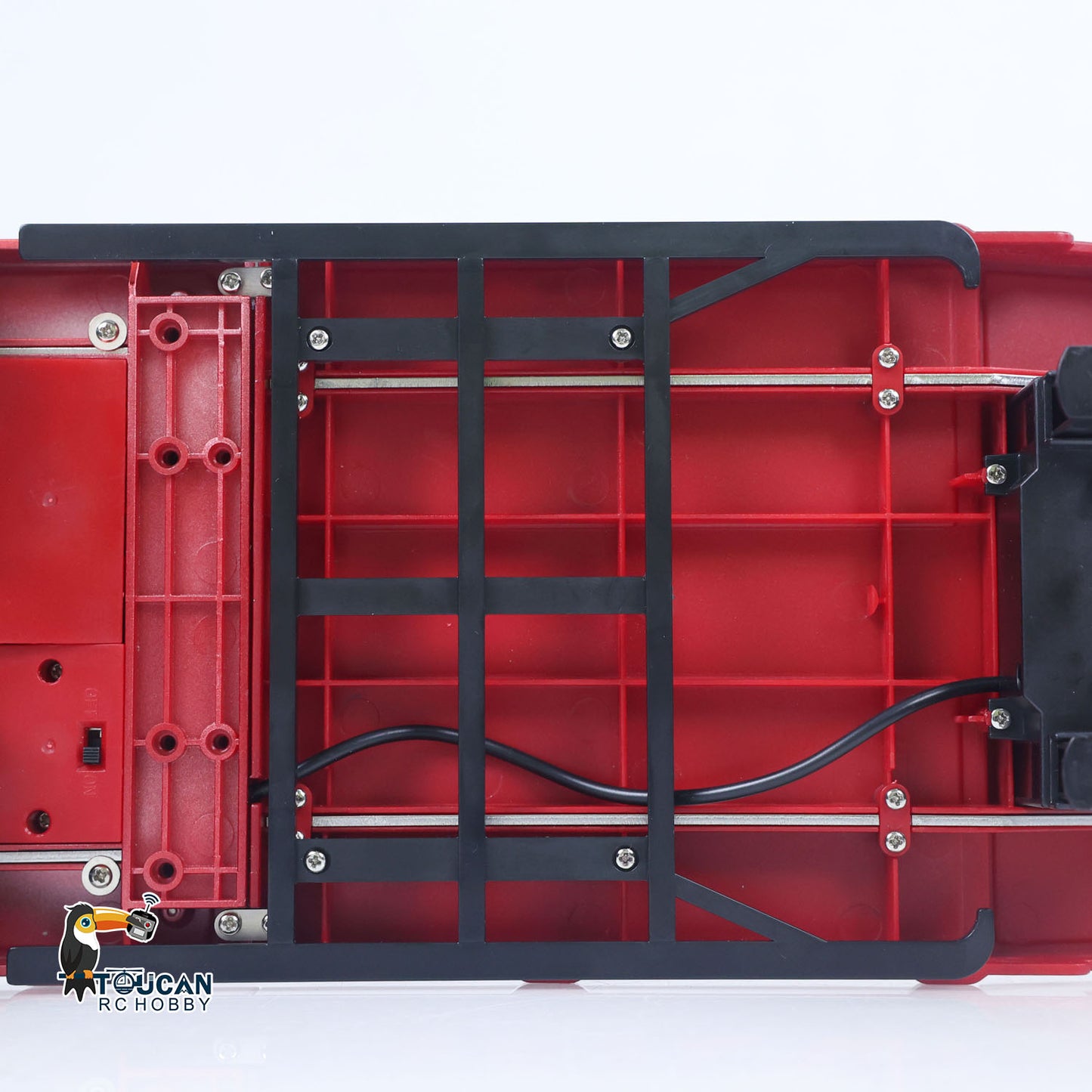 US Stock 3 Axle Plastic Semi Trailer Flatbed 1502 for 1/18 Remote Control Tractor Truck HUINA 1501 RC Lorry Car Model Upgrade Parts