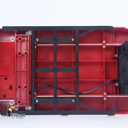 US Stock 3 Axle Plastic Semi Trailer Flatbed 1502 for 1/18 Remote Control Tractor Truck HUINA 1501 RC Lorry Car Model Upgrade Parts