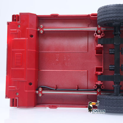 US Stock 3 Axle Plastic Semi Trailer Flatbed 1502 for 1/18 Remote Control Tractor Truck HUINA 1501 RC Lorry Car Model Upgrade Parts