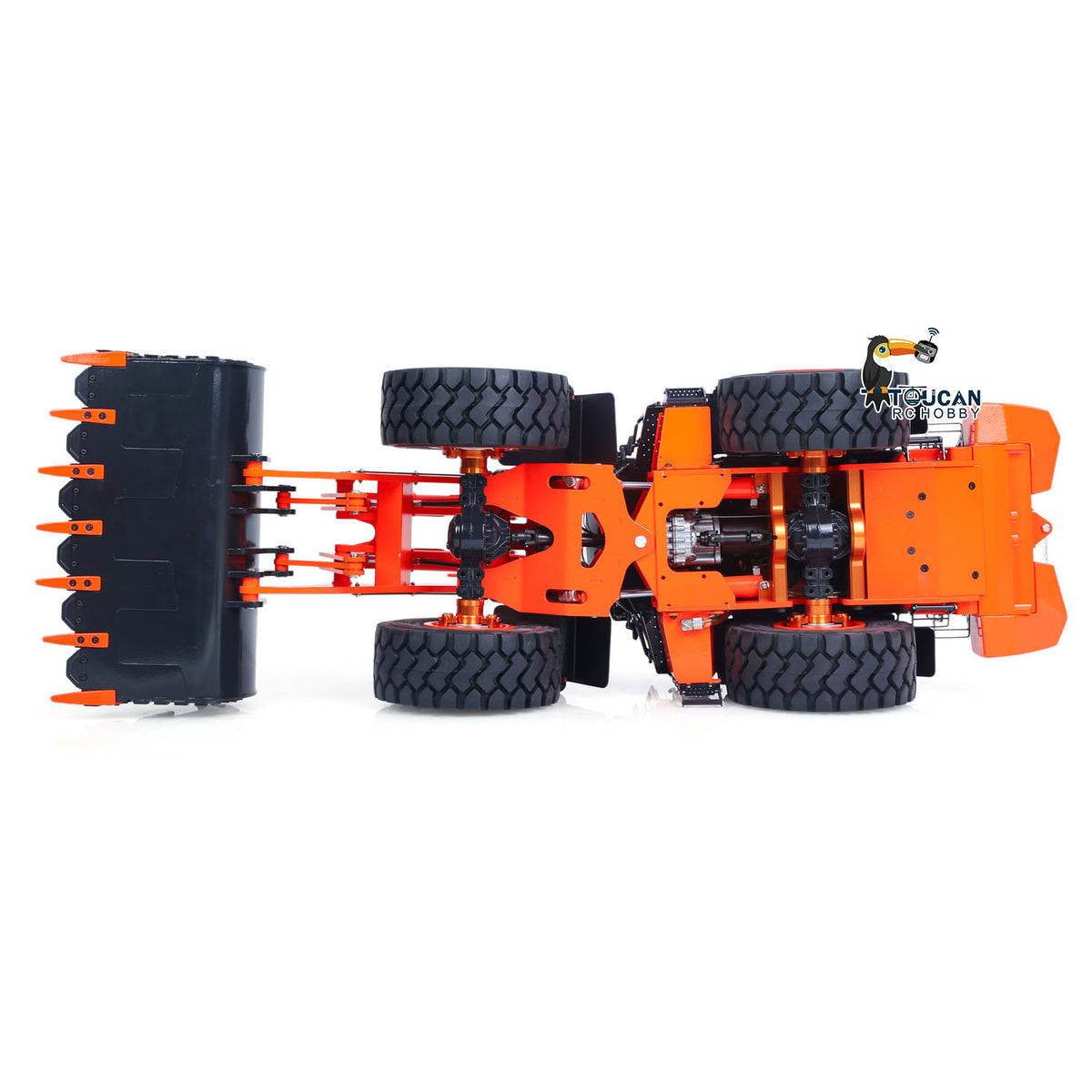 TOUCAN RC HOBBY JDMODEL 1/14 RC Metal Loader ZW370 198 Hydraulic Construction Vehicle Realistic Scale Model Light Sound Radio System for Adult