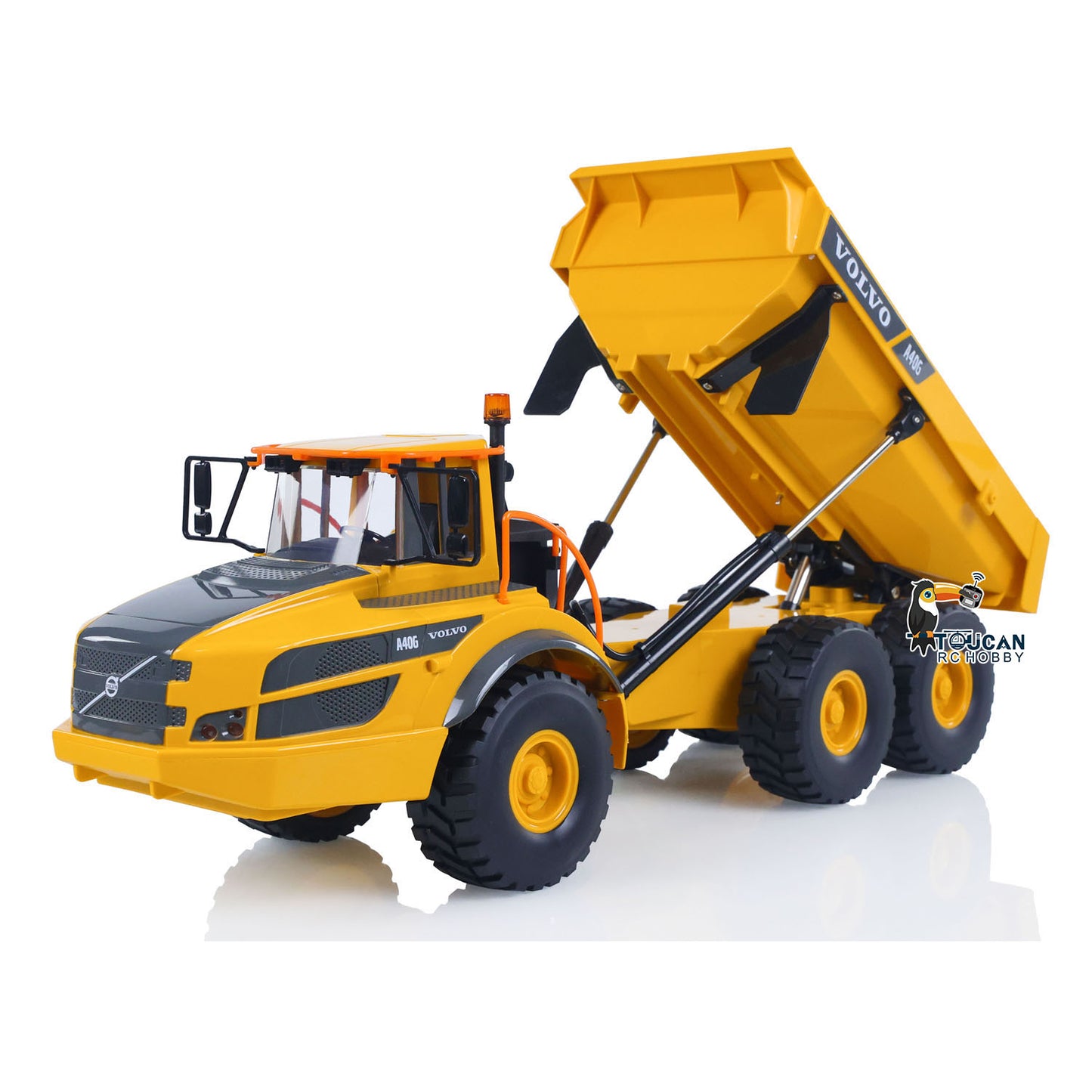 Plastic DoubleE E591 003 1/20 RC Articulated Dumper 6WD Electric Remote Control Truck VO Motor Battery USB Charging Cable RTR