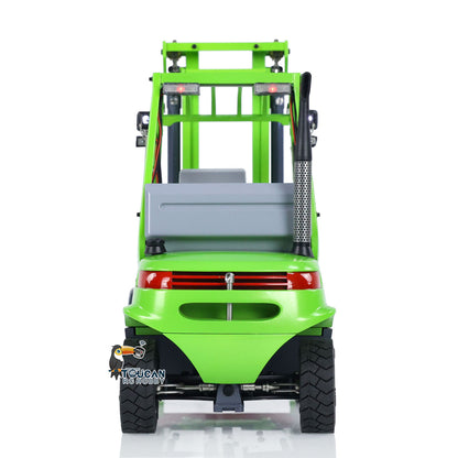 1/14 Metal Hydraulic RC Forklift Remote Controlled Wheeled Transfer Car Construction Vehicles  Light Sound FlySky I6S Radio Controller PNP RTR