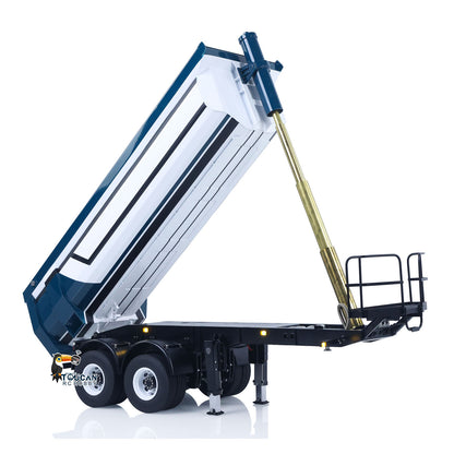 LESU 1/14 Metal RC Hydraulic Lifting Semi-tipper Model with A0006 Electric Legs for RC Tractor Truck DIY Builders Backyard Fun