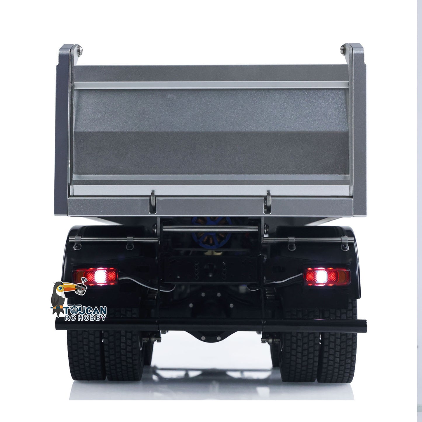 Fast Free Shipping 2Speed 3348 Metal Chassis 1/14 RTR RC Hydraulic Dumper Remote Control Tipper Model NO Lock Differential Axle Light Sound Battery