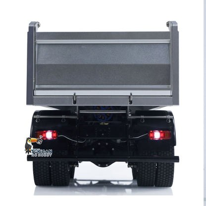 Fast Free Shipping 2Speed 3348 Metal Chassis 1/14 RTR RC Hydraulic Dumper Remote Control Tipper Model NO Lock Differential Axle Light Sound Battery