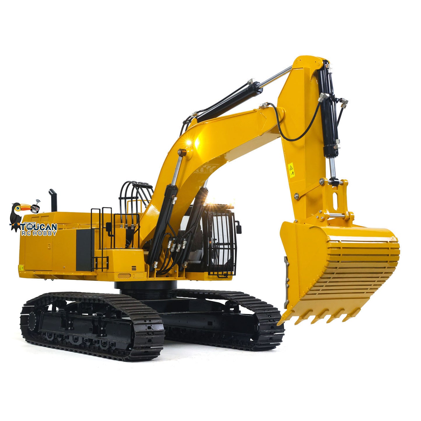 1/8 Metal Remote Control Hydraulic Excavator 390F Heavy Duty 3CH Valves RC Construction Vehicle Models Flysky PL18EV Radio