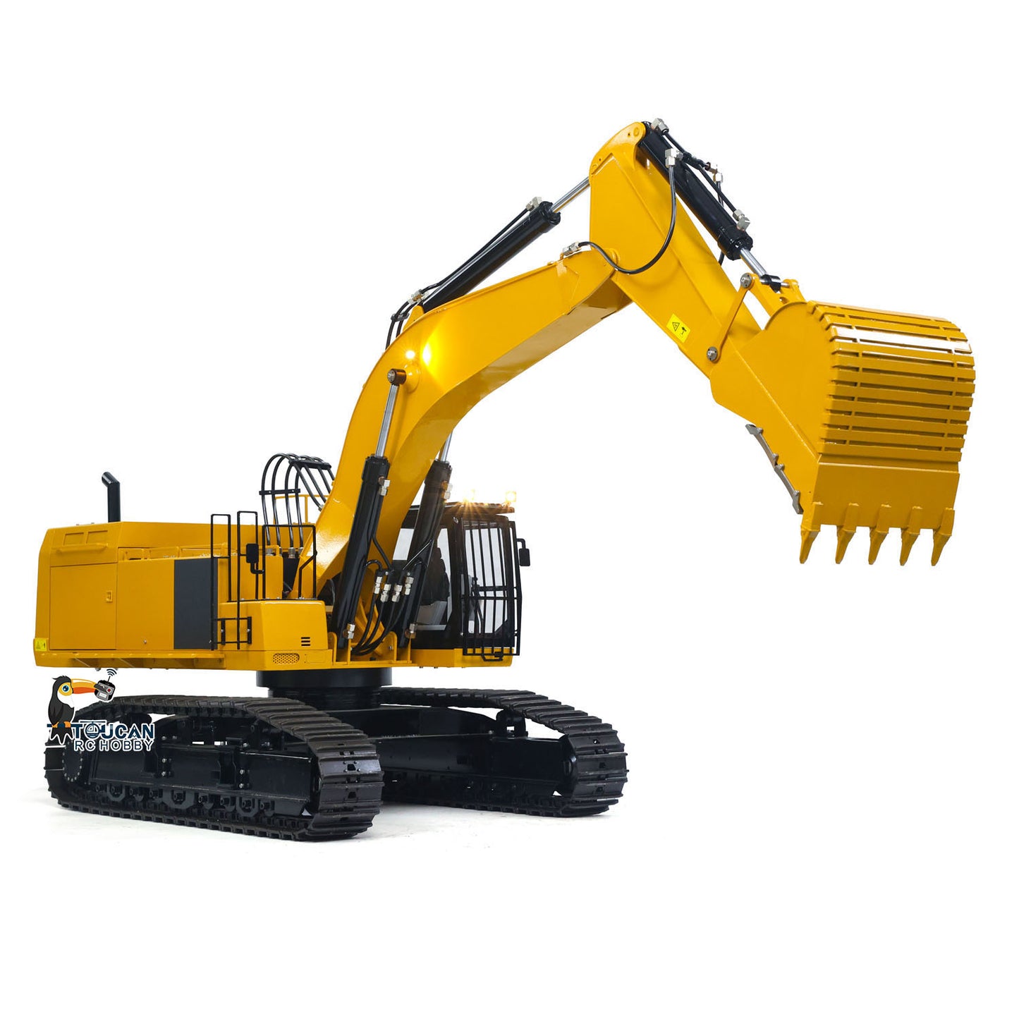 1/8 Metal Remote Control Hydraulic Excavator 390F Heavy Duty 3CH Valves RC Construction Vehicle Models Flysky PL18EV Radio