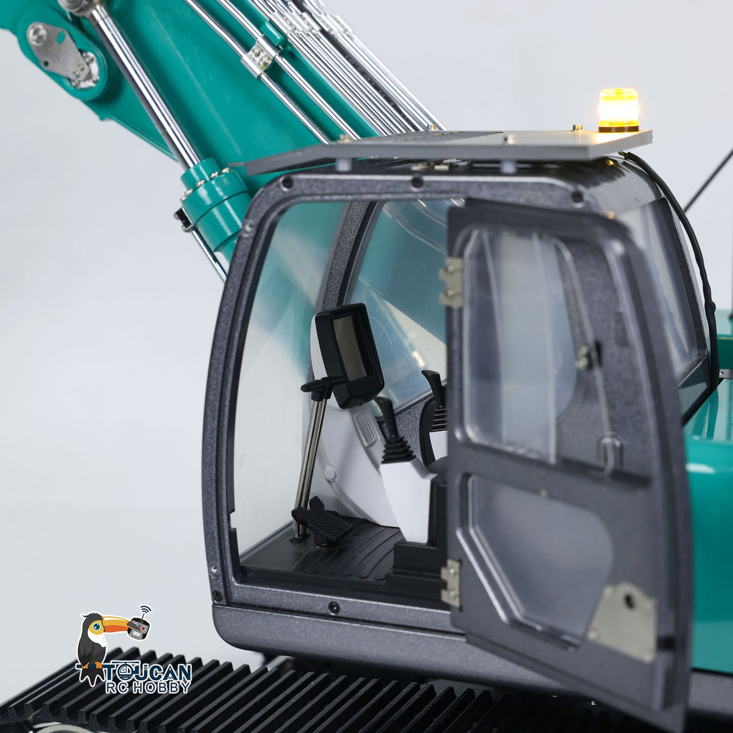 In Stock KABOLITE 1/14 K350 200 3Arm RC Hydraulic Excavator Remote Control Digger Model Light Sound System Flysky Radio RTR Battery