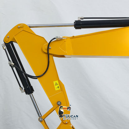 1/8 Metal Remote Control Hydraulic Excavator 390F Heavy Duty 3CH Valves RC Construction Vehicle Models Flysky PL18EV Radio