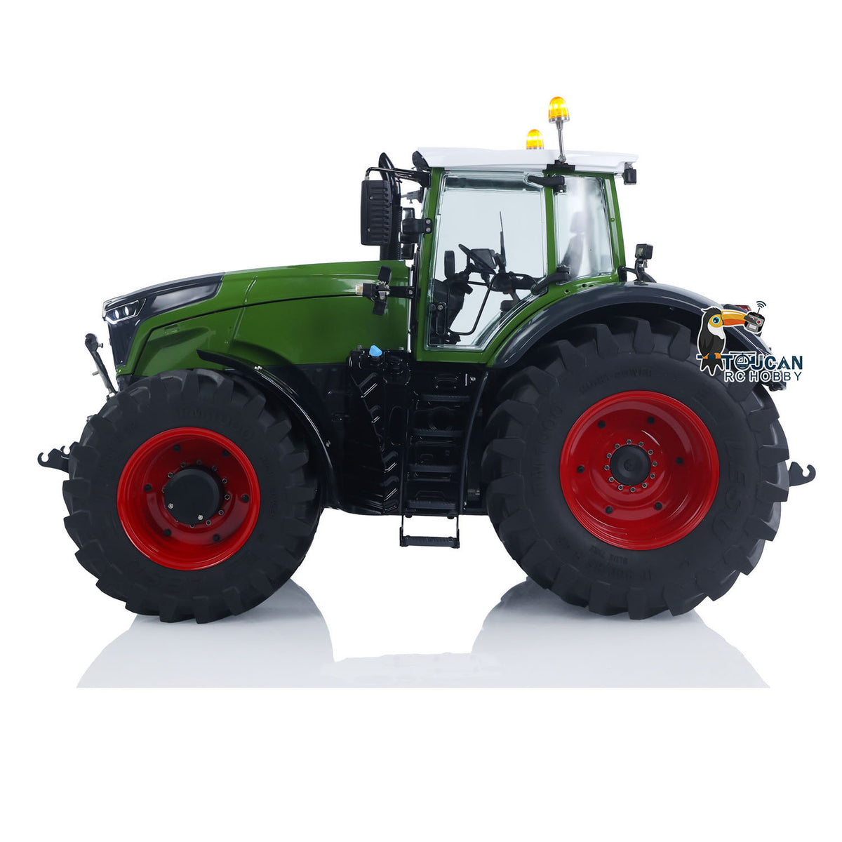 TOUCAN RC HOBBY LESU Metal 1/14 RC Tractor Truck AOUE 1050 4x4 Hydraulic Farm vehicle K500 Seedbed Pre-sowing Soil Preparation Planter Plough Light Sound