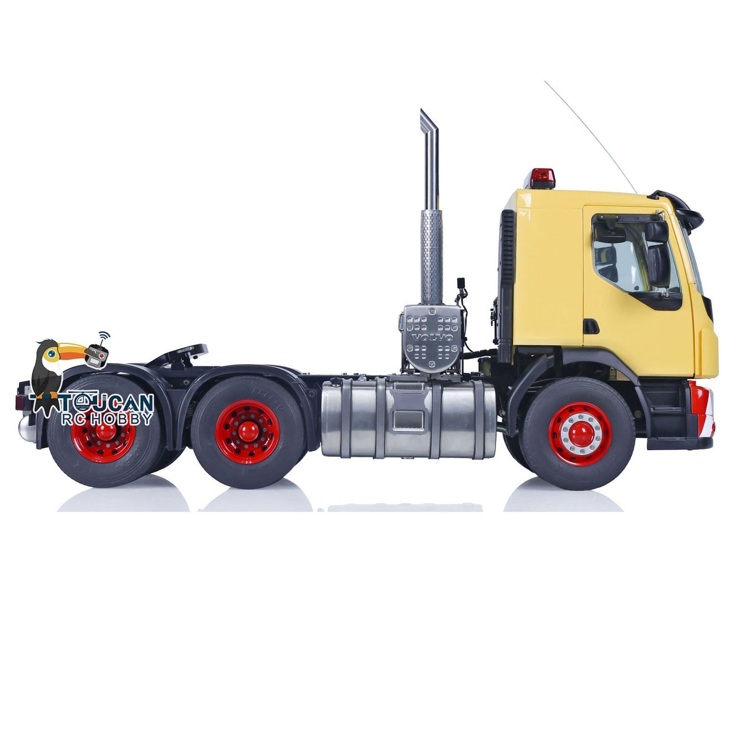 Second-hand LESU 1/14 6x6 RC Tractor Truck 3 Axles Painted Assembled Remote Control Car Model DIY Emulated Vehicle Optional Versions