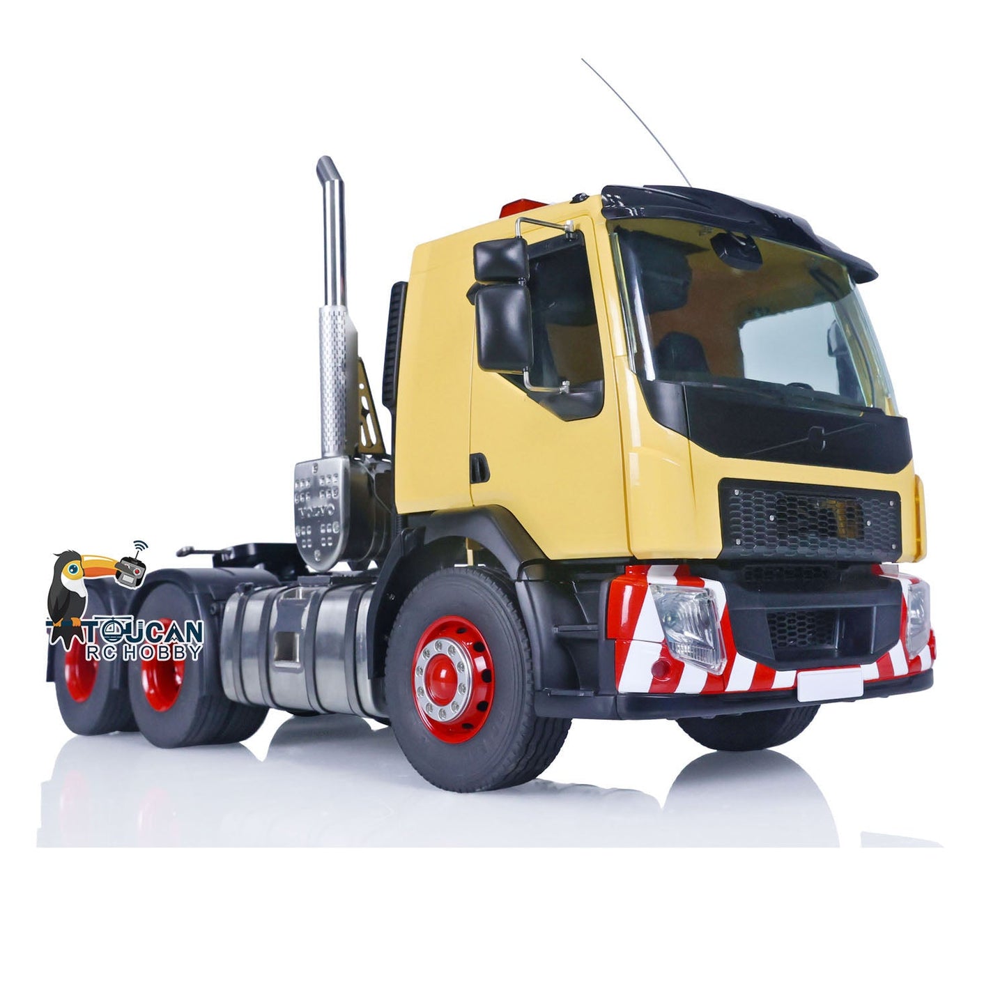 Second-hand LESU 1/14 6x6 RC Tractor Truck 3 Axles Painted Assembled Remote Control Car Model DIY Emulated Vehicle Optional Versions