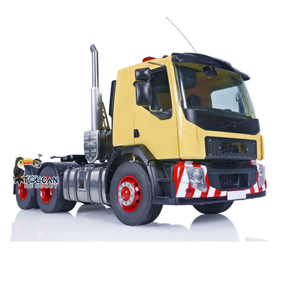 Second-hand LESU 1/14 6x6 RC Tractor Truck 3 Axles Painted Assembled Remote Control Car Model DIY Emulated Vehicle Optional Versions