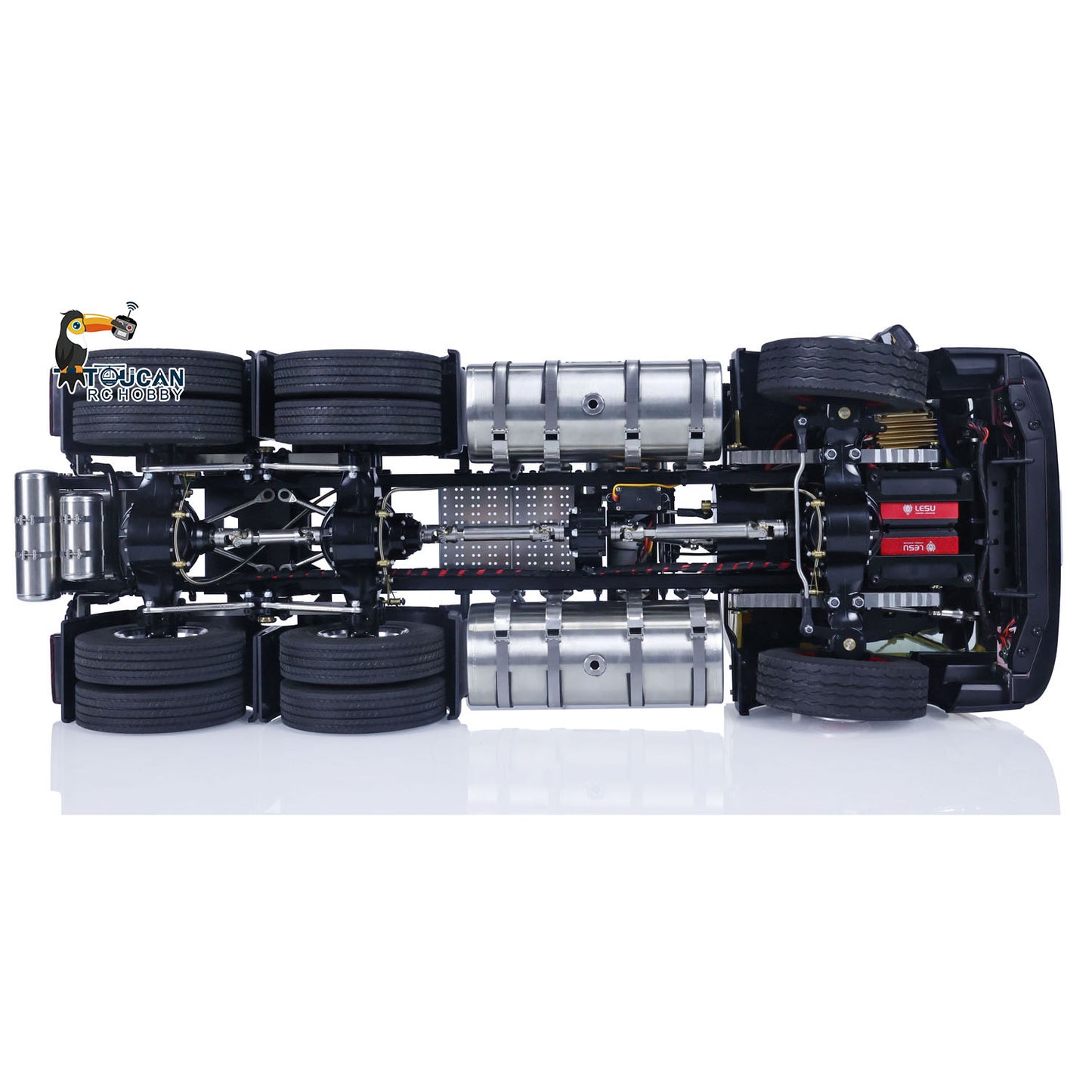 TOUCAN 1/14 6x6 RC Tractor Truck 3Axles Painted Assembled Remote Control Car Model