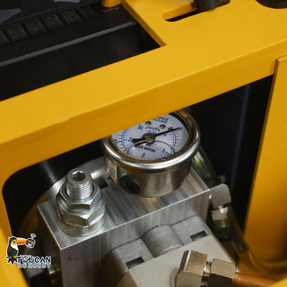 1/8 Metal Remote Control Hydraulic Excavator 390F Heavy Duty 3CH Valves RC Construction Vehicle Models Flysky PL18EV Radio