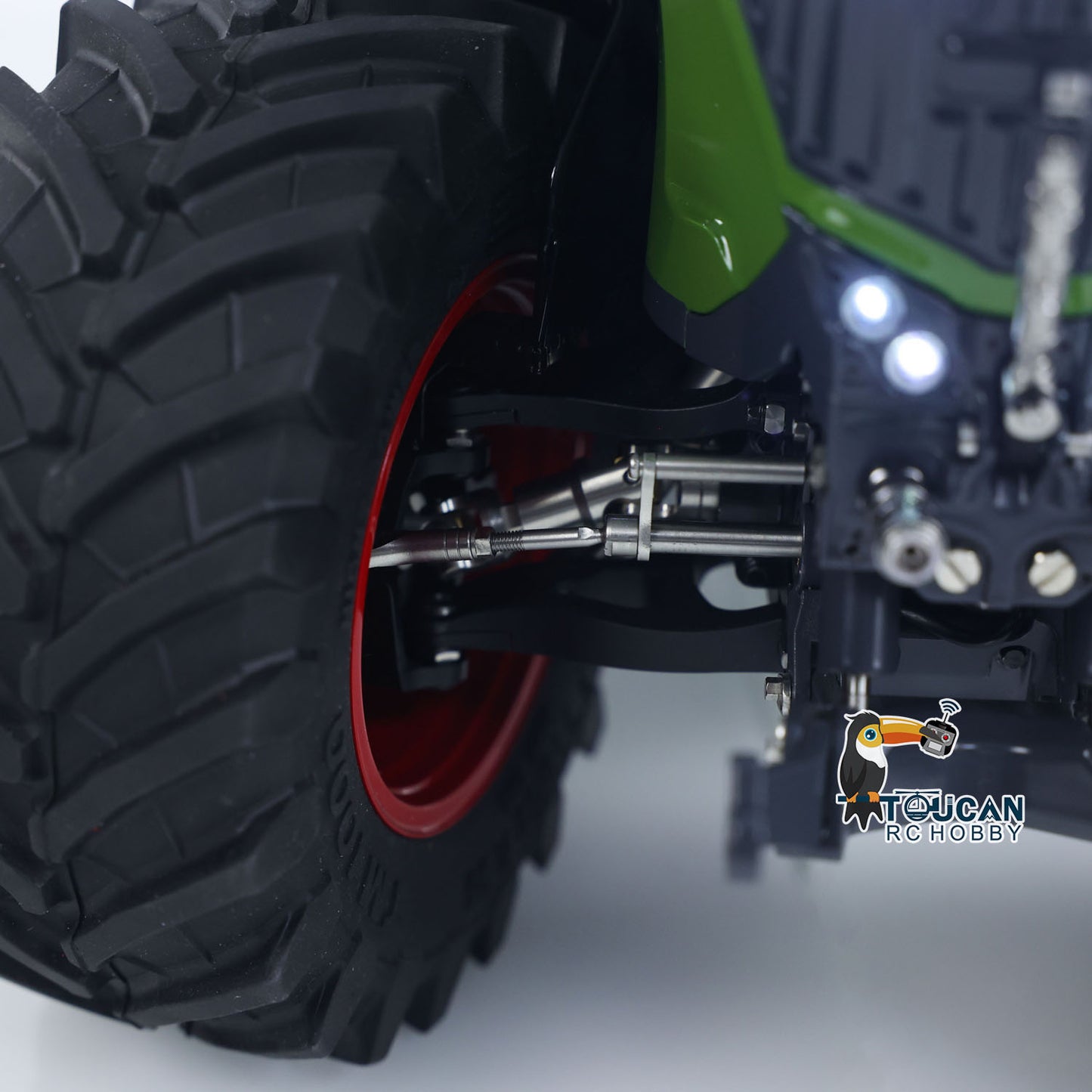 LESU AOUE 1050 Metal 4x4 1/14 RC Tractor Truck Hydraulic Agricultural Vehicles K500 Seedbed Pre-sowing Soil Preparation Machine Frsky XE Lite