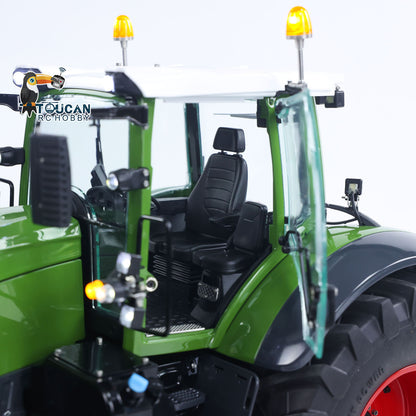 TOUCAN RC HOBBY LESU Metal 1/14 RC Tractor Truck AOUE 1050 4x4 Hydraulic Farm vehicle K500 Seedbed Pre-sowing Soil Preparation Planter Plough Light Sound