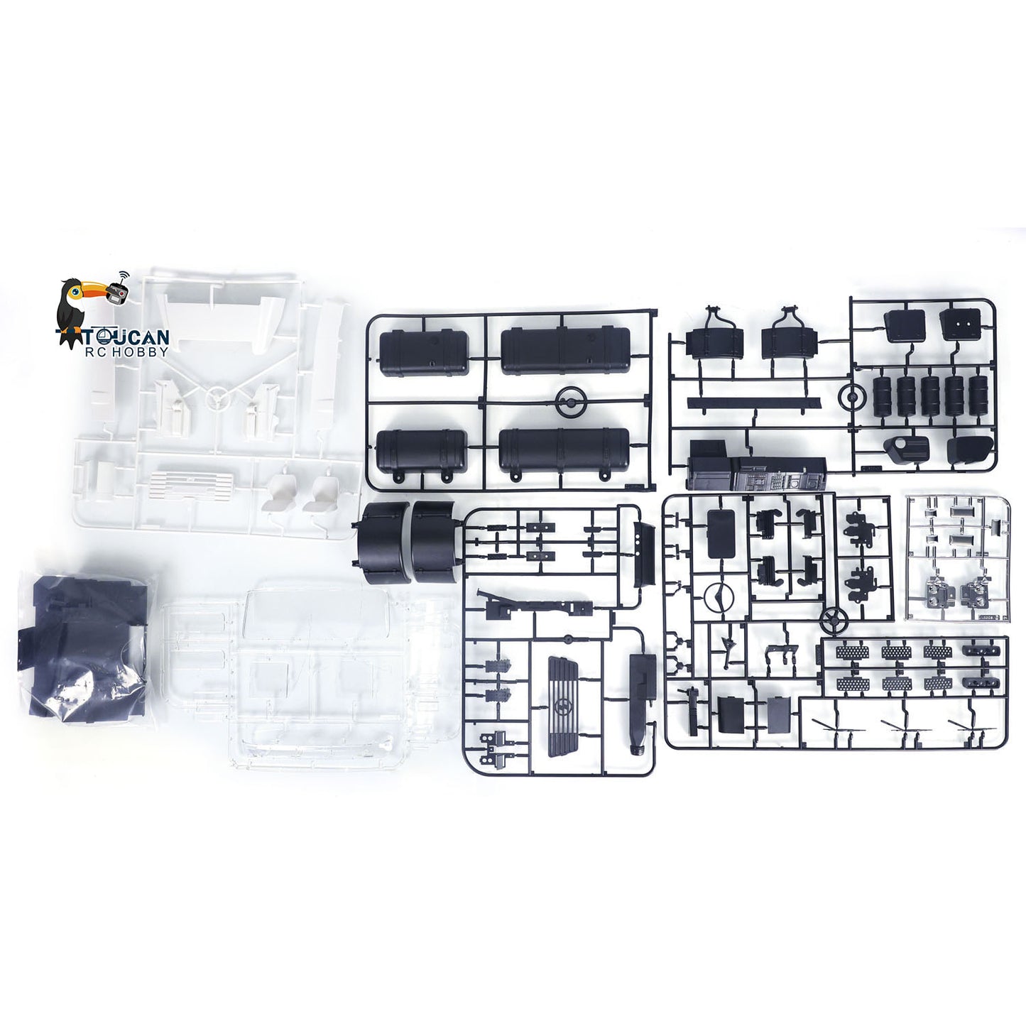 JXModel VL18U F2000 K3363 Cabin 1/14 Metal 6x4 RC Hydraulic Skip Loader KIT Swing Arm Dump Garbage Truck 4-Way Valve 2-Speed Gearbox for Hobby Builders