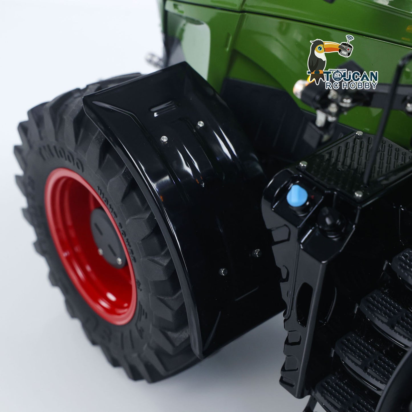 LESU AOUE 1050 Metal 4x4 1/14 RC Tractor Truck Hydraulic Agricultural Vehicles K500 Seedbed Pre-sowing Soil Preparation Machine Frsky XE Lite