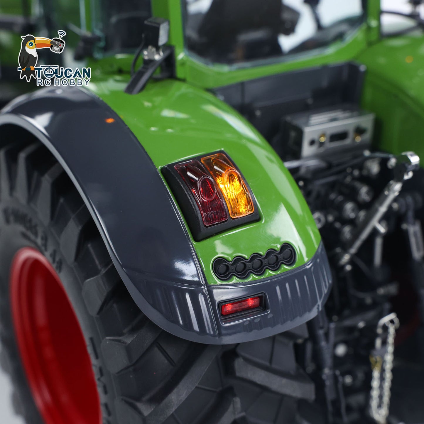 LESU AOUE 1050 Metal 4x4 1/14 RC Tractor Truck Hydraulic Agricultural Vehicles K500 Seedbed Pre-sowing Soil Preparation Machine Frsky XE Lite