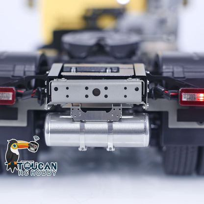 Second-hand LESU 1/14 6x6 RC Tractor Truck 3 Axles Painted Assembled Remote Control Car Model DIY Emulated Vehicle Optional Versions