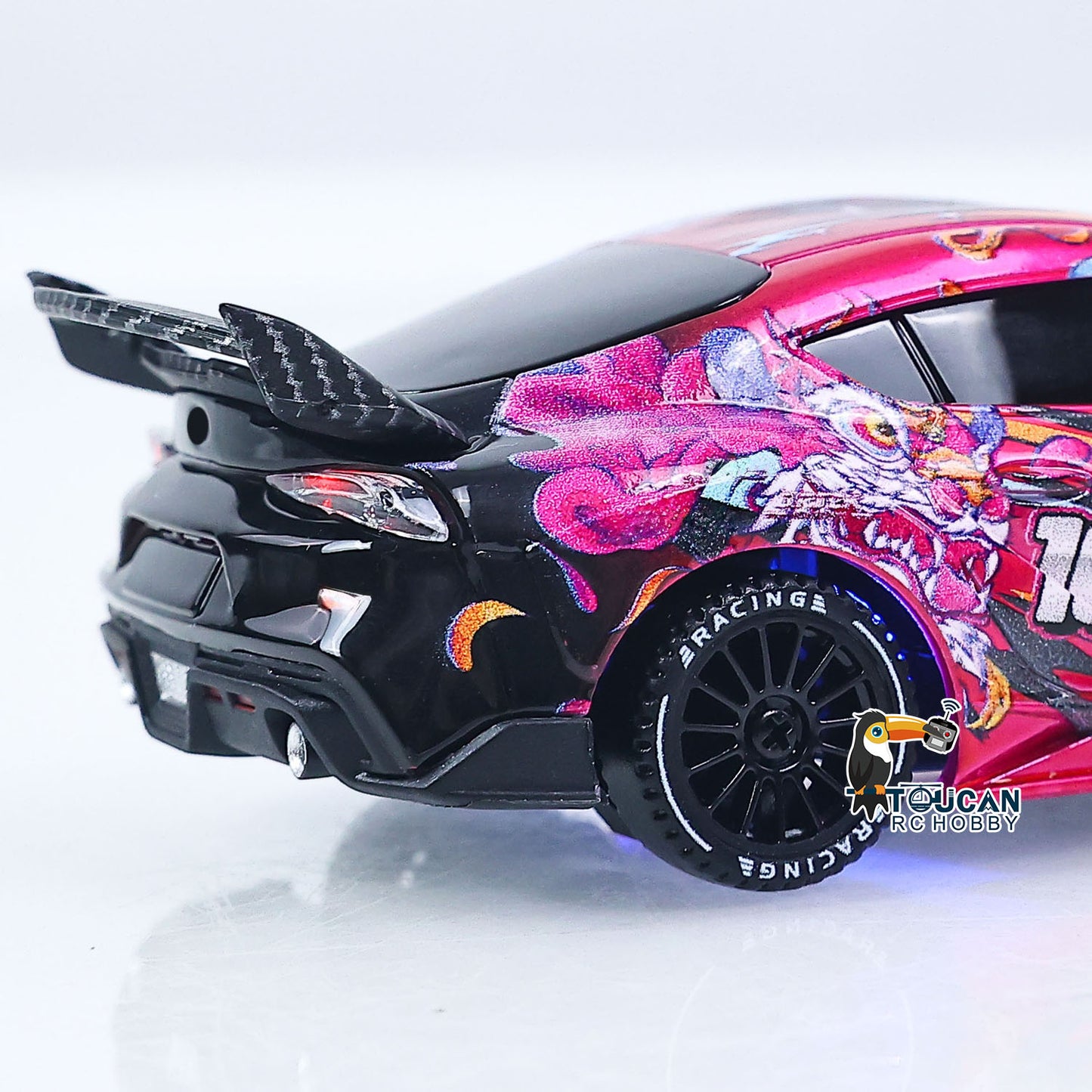 10KM/H JXC SP4301 1/43 Remote Control Drifting Car AWD RC Vehicle Model RTR Light System Motor 9A ESC Servo Battery No Sounds