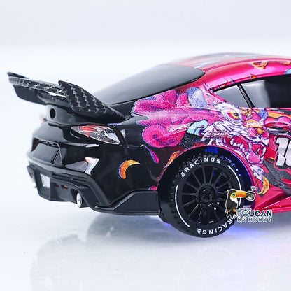 10KM/H JXC SP4301 1/43 Remote Control Drifting Car AWD RC Vehicle Model RTR Light System Motor 9A ESC Servo Battery No Sounds
