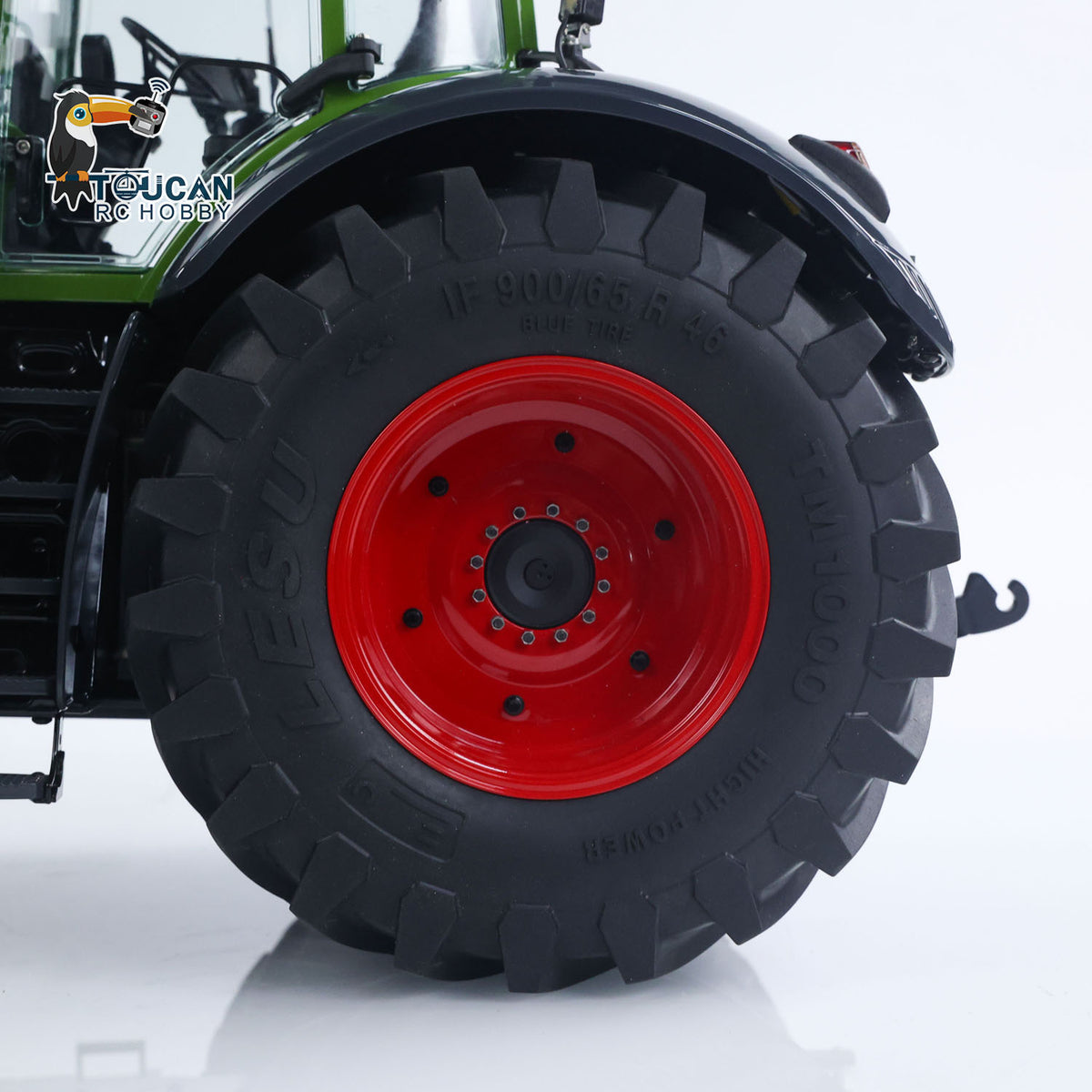 TOUCAN RC HOBBY LESU Metal 1/14 RC Tractor Truck AOUE 1050 4x4 Hydraulic Farm vehicle K500 Seedbed Pre-sowing Soil Preparation Planter Plough Light Sound