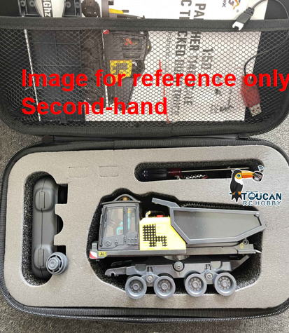 Fast Free Shipping Second Hand UK Stock 1/50 T14R Panther RTR Electric RC Crawler Dump Truck Construction Vehicle Tracked Tipper Finished Model Toys Lights Sounds Unit