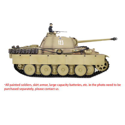 Henglong RTR 1/16 7.0 RC Tank German Panther G 3879 Steel Gearbox BB IR Sound Smoking 2.4G Radio 1800MAH Battery 320 Degree