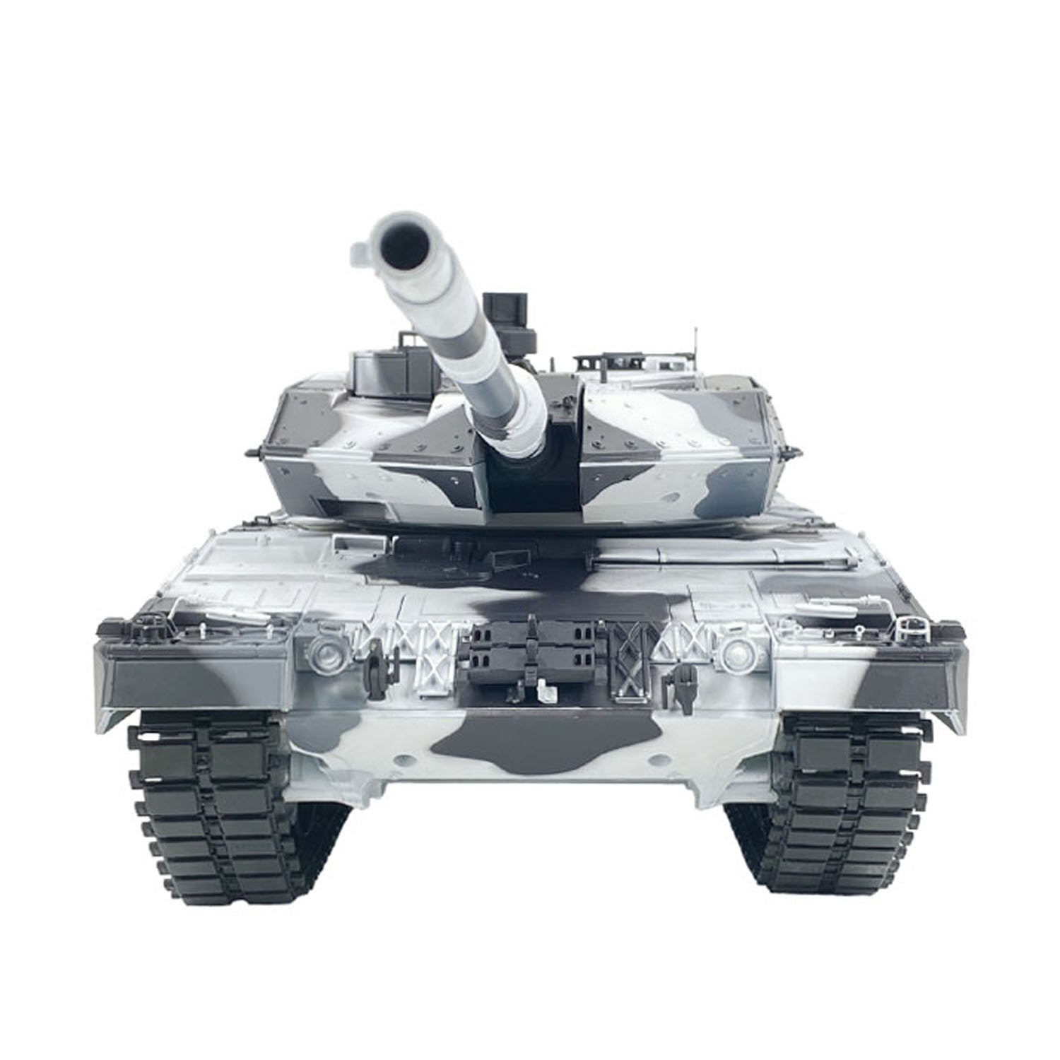 Char Henglong Leopard 2A6 1/16 RC - Édition 3889 - Chenilles Métal & Fumée