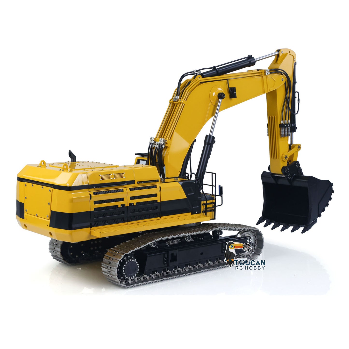 55KG! 395F 1/12 Metal RC Tracked Excavator Remote Control Hydraulic Digger 2830 Brushless Motor Dual Pump System Flysky Radio