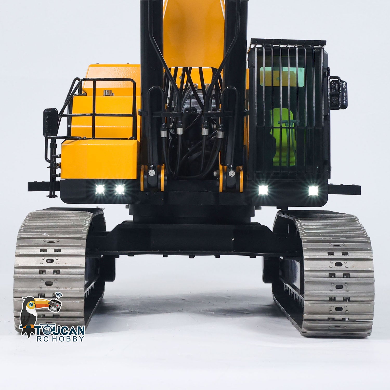 GZJCModel 395F 1/12 Metal RC Excavator RTR Dual Pump Hydraulic