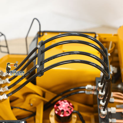 1/8 395 Metal RC Hydraulic Excavator Heavy Duty Digger RTR Radio Controlled Construction Vehicle FlySky ST8 Radio Brushless Motor 3CH Valve Light Battery Charger