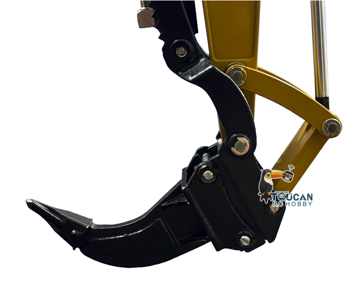 Toucanhobbyhobby Metal Gripper Ripper for 1/14 C308 RC Metal Hydraulic Excavator Model Digger DIY Parts for Serious Enthusiast