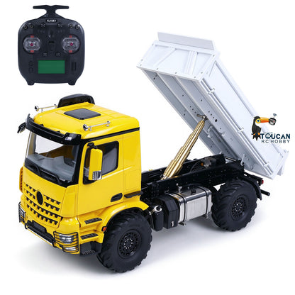 TOUCAN RC HOBBY 3363 MODO 1/14 4x4 Metal Remote Control Hydraulic Dumper 2Speed Gearbox Differential Locks RC Tipper Model ST8 Radio Light Sound