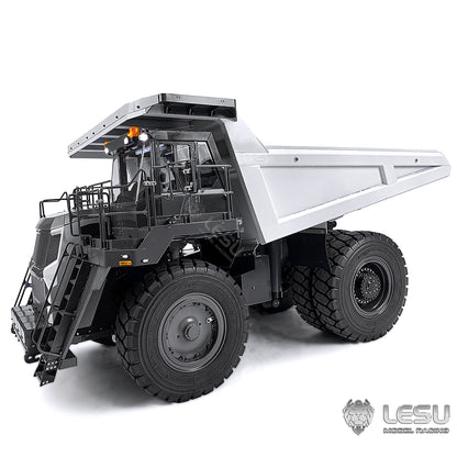 LESU 1/16 Metal Hydraulic RC Mining Truck Aoue R100E Radio Controlled Dumper Car Simulation Hobby Models DIY Construction Vehicle
