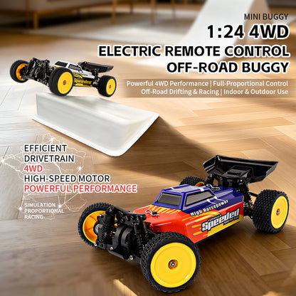 TOUCAN RC HOBBY JiaBaiLe 1/24 Electric Remote Control Off Road Car 2401A 35KM/H High Speed RC Vehicle Model CVD Drive Shafts Metal Chassis Battery RTR