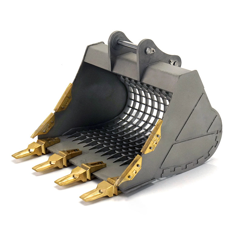 Metal Claw Ripper Bucket Digging Compactor for 1/14 RC LESU 374F Hydraulic Excavator Remote Control Construction Vehicles