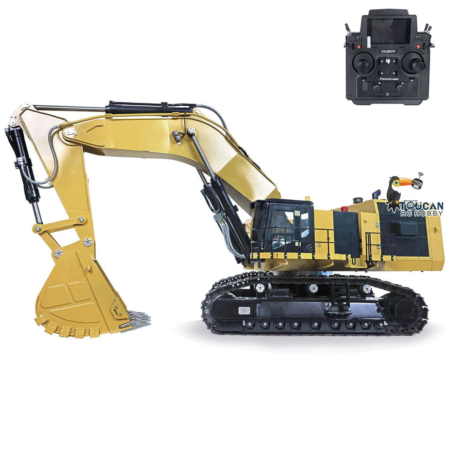 IN STOCK 6015B Metal 1/14 Assembled Hydraulic RC Excavator Remote Control Heavy Duty Diggers Model PL18Lite ESC Construction Cars