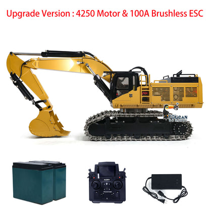 Metal 1/8 385CF Hydraulic RC Excavator 150KG Heavy Duty Remote Control Diggers Ready to Run Upgraded Version RTR Models