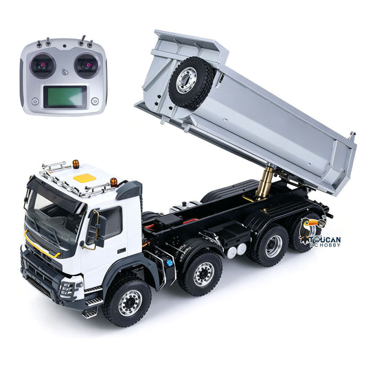TOUCAN RC HOBBY JDMODEL RC Dump 1/14 Metal Hydraulic Dumper 8*8 Truck AWD W/ Hopper Cylinder Tube 2Speed Differential Axle Motor Servo ESC Radio