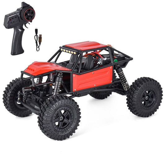 In Stock Metal Plastic 1/18 RC Off Road Car 4*4 Remote Control Rock Crawler 370 Motor ESC Protection Steering Servo Battery Model Toys